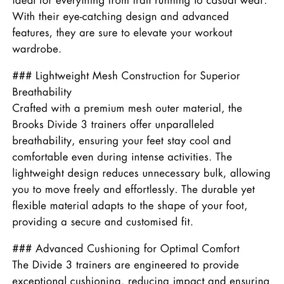 Brooks Women’s Divide 3 trail running shoe - Picture 5 of 12